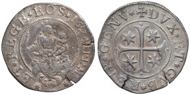 GENOVA Dogi Biennali (1637-1797) Scudo 1674 sigle ILM - MIR 294/35 AG (g 34,42) Fratture di tondello