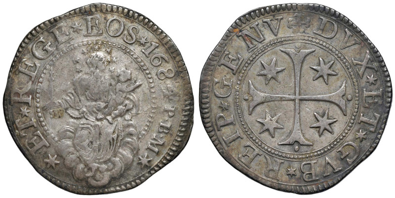 GENOVA Dogi biennali, III fase (1637-1797) Scudo 1684 sigle PBM - MIR 294/44 AG ...