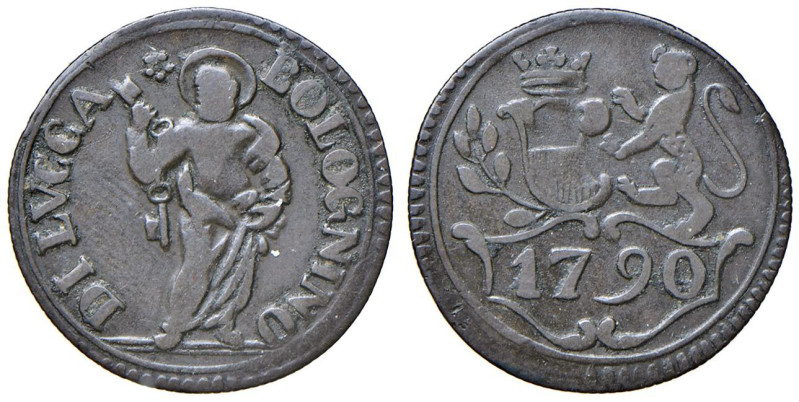 LUCCA Repubblica (1369-1799) Bolognino 1790 - MIR 231/2 CU (g 1,85) Con cartelli...