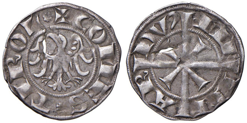 MERANO Mainardo II (1258-1295) Grosso tirolino - MIR 175/2 var. AG (g 1,49) Tond...