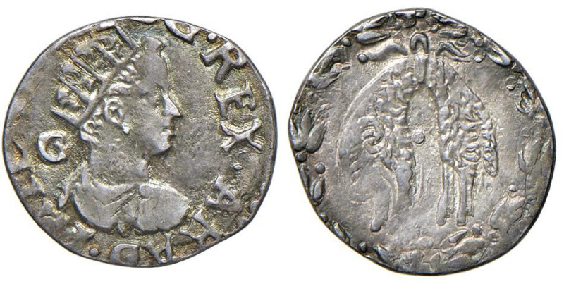 NAPOLI Filippo III (1598-1621) Mezzo carlino - Magliocca 42 AG (g 1,09) RRR Bell...