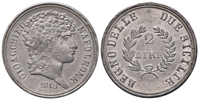 NAPOLI Murat (1808-1815) 2 Lire 1813 - Magliocca 418 AG (g 9,98) Minimo graffiet...