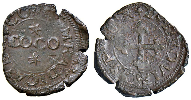 PASSERANO Anonime dei Radicati (1581-1598) Quarto 1581 - MIR 921 MI (g 1,32) RR ...