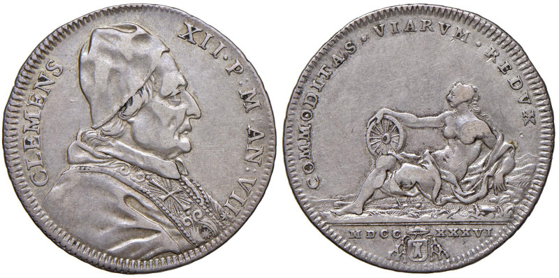 Clemente XII (1730-1740) Testone 1736 A. VII - Munt. 25 AG (g 8,23)

Status: B...