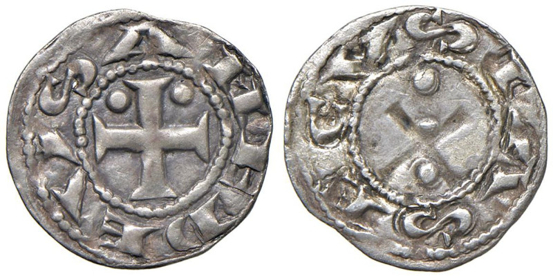 SAVOIA Amedeo III (1103-1148) Denaro secusino I Tipo - MIR 15b AG (g 0,82)

St...