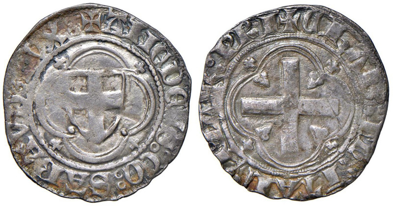 SAVOIA Amedeo VIII Conte (1398-1416) Mezzo grosso Chiablese - MIR 115 MI (g 1,84...