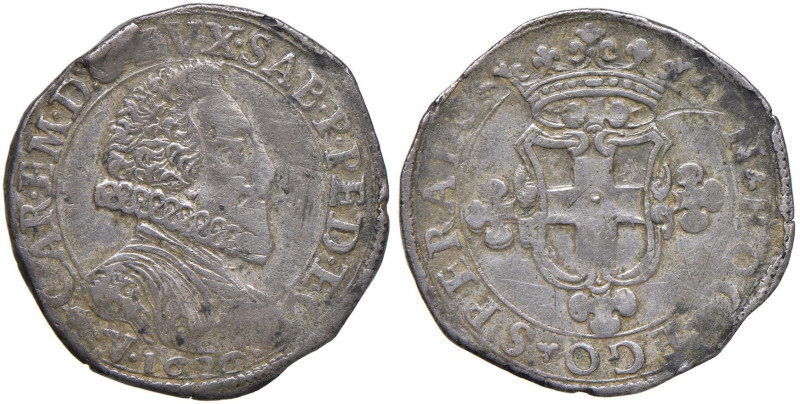 Carlo Emanuele I (1580-1630) 2 Fiorini 1626 - MIR 648a AG/MI (g 5,81) R

Statu...