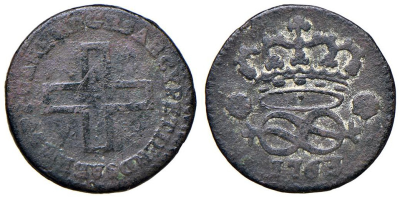 Carlo Emanuele III (1755-1773) 2 Denari 1763 - Nomisma 221 CU (g 1,63)

Status...