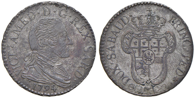 Vittorio Amedeo III (1773-1796) 20 Soldi 1794 - Nomisma 363 MI (g 5,55)

Statu...