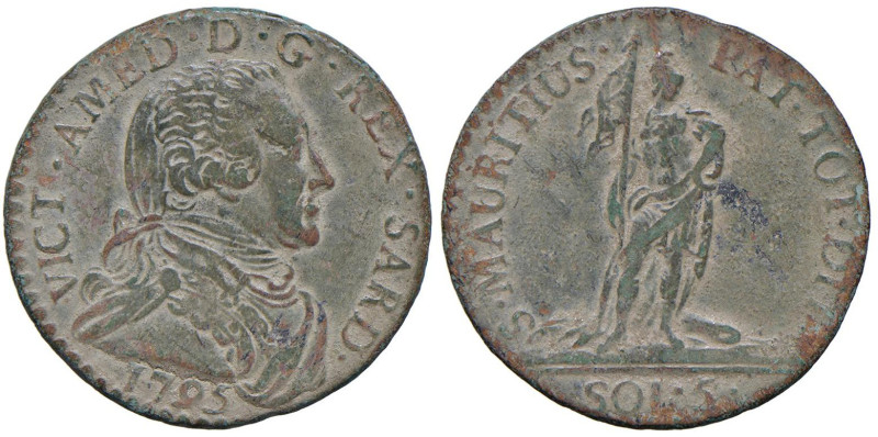 Vittorio Amedeo III (1773-1796) 5 Soldi 1795 - Nomisma 382 CU (g 4,93)

Status...