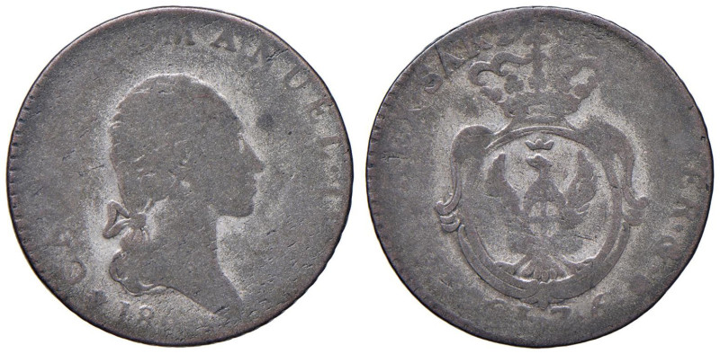 Carlo Emanuele IV (1796-1802) 7,6 Soldi 1800 - Nomisma 487 MI (g 4,21) R

Stat...