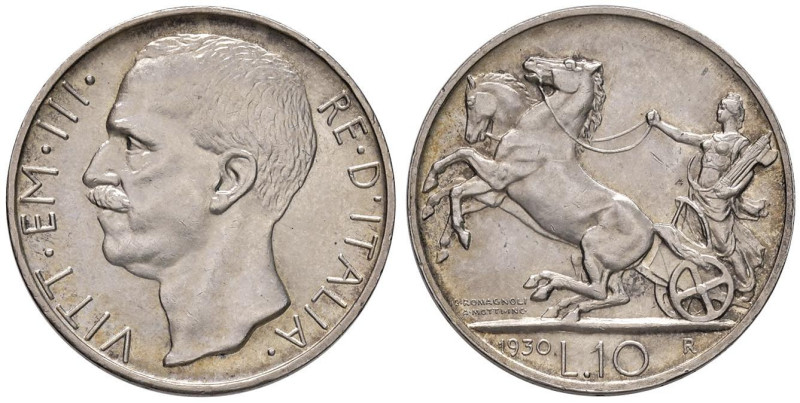 Vittorio Emanuele III (1900-1946) 10 Lire 1930 - Nomisma 1116 AG Graffio al R/
...