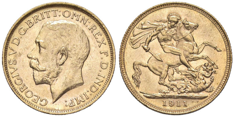 AUSTRALIA Giorgio V (1911-1928) Sterlina 1911 S - KM 7 AU (g 8,00)

Status: qF...