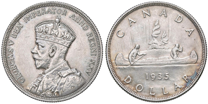 CANADA Giorgio V (1910-1936) Dollaro 1935 - KM 30 AG (g 23,28)

Status: BB-SPL