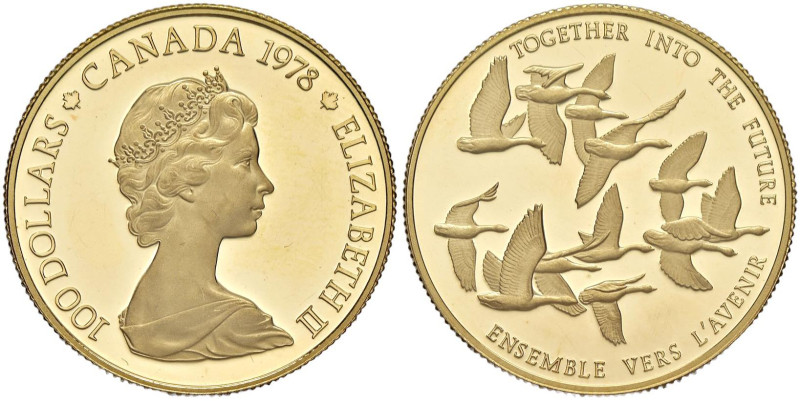 CANADA 100 Dollari 1978 - KM 122 AU (g 16,89)

Status: FS