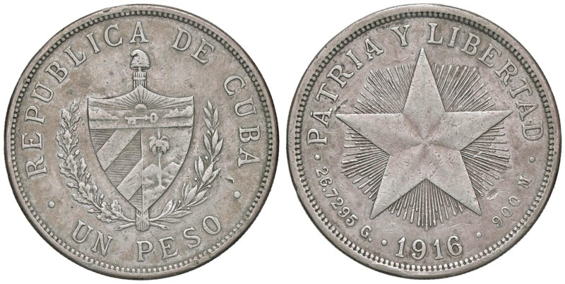 CUBA Peso 1916 - KM 15 AG (g 26,60)

Status: qBB