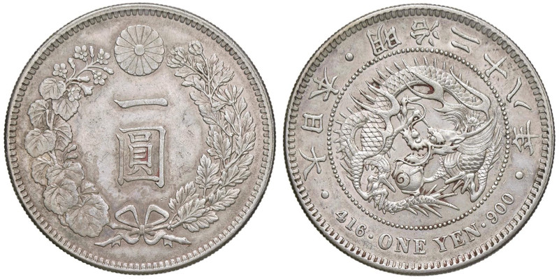 GIAPPONE Meiji (1867-1912) Yen 28 (1895) - KM Y A25.3 AG (g 26,92)

Status: BB...