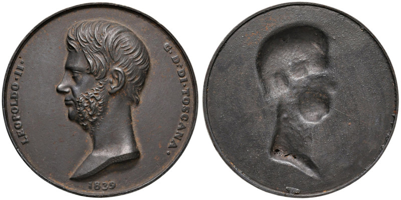 Leopoldo II (1824-1859) Placchetta uniface 1839 - AE (g 63,25 - Ø 67 mm)

Stat...