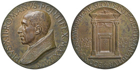 Pio XII (1939-1958) Medaglia 1950 Anno Giubileo -Opus: Mistruzzi AE (g 208 - Ø 89 mm) R