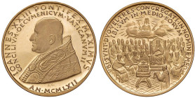 VATICANO Giovanni XXIII (1958-1963) Medaglia 1962 - Opus: Giampaoli AU (g 10,39 - Ø 26 mm)