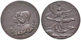 AUSTRIA. Francesco Giuseppe I (1848-1916) Medaglia 1898 Per le battaglie dal 1848 al 1898 - Opus: I.B. Pichl- AE (g 17,2 - Ø 35 mm)