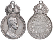 AUSTRIA. Karl IV d'Austria (1916-1918) Medaglia decorazione senza data Signum Laudis - Opus: Kautsch - AG (g 19,3 - Ø 30 mm) Con appiccagnolo decorati...