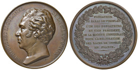 FRANCIA Colonnello Rieussec 8° Legione Opus: Borrel 1856 AE (g 65 - Ø 51 mm)