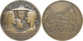 FRANCIA Esposizione Coloniale Internazionale Parigi 1931 Opus: Bazor AE (g 141 - Ø 68 mm) Al bordo Bronze