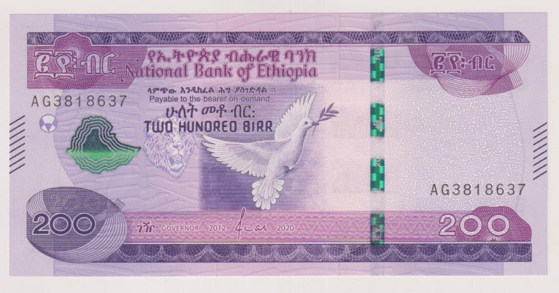 Ethiopia - 200 Birr del 2020. Rif. Pick new

Status: FDS