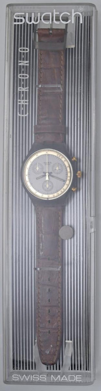 SWATCH CRONOGRAFO. SCM100 1991 GOLDFINGER. Tutti gli orologi sono nuovi, mai ind...