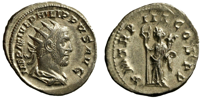 FILIPPO I l’Arabo (244-249) Antoniniano (g, 4,06). Busto rad., drapp. e corazz. ...