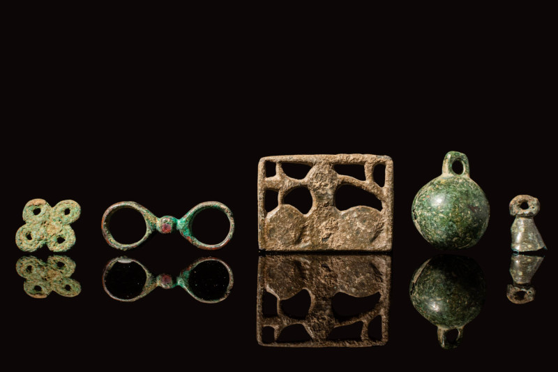 COLLECTION OF WESTERN ASIATIC AMULETS

 Ca. 1200 - 800 BC A collection of five...