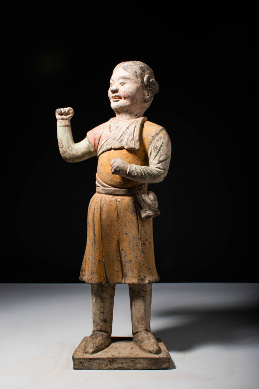 CHINESE TANG DYNASTY TERRACOTTA FIGURE OF FOREIGNER - TL TESTED

 Ca. 618-906 ...