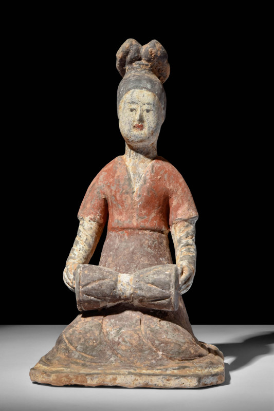 CHINESE TANG DYNASTY TERRACOTTA MUSICIAN - TL TESTED

 Ca. AD 619 - 906 A Tang...