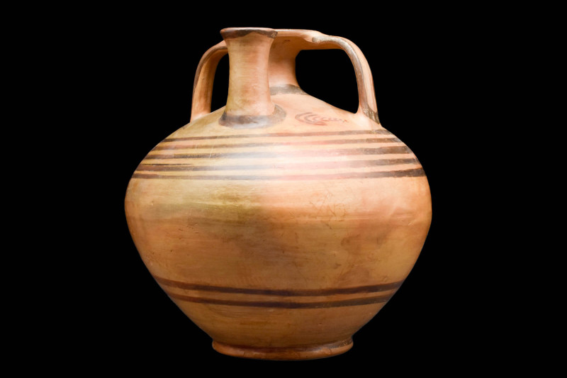 MYCENAEAN LARGE HANDLED VESSEL - TL TESTED

 Ca. 14th-13th century BC A large ...