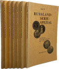 Kaim, R.
 Russland-Serie-Spezial. Komplettes siebenteiliges Set, bestehend aus Band I: Die Münzen der UdSSR 1921-1975. Hagen 1977. 79 S. zahlreiche A...