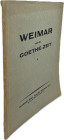 Ball, R., Berlin Auktion 3 vom 28.04.1930
 Weimar und die Goethe-Zeit. 653 Nrn., 4 Tfn., Schätzliste. Orig.-Broschur, Fehlstelle auf dem hinteren Ums...