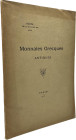 Rollin et Feuardent, Paris Auktion vom 22.05.1908
 Monnaies Grecques Antiques. 362 Nrn., 8 Tfn. Orig.-Broschur