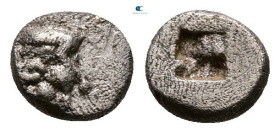 Macedon. Akanthos circa 500-470 BC. Hemiobol AR