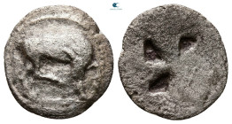 Macedon. Dikaia circa 500-450 BC. Tetrobol AR