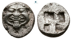 Macedon. Neapolis circa 480-450 BC. Obol AR