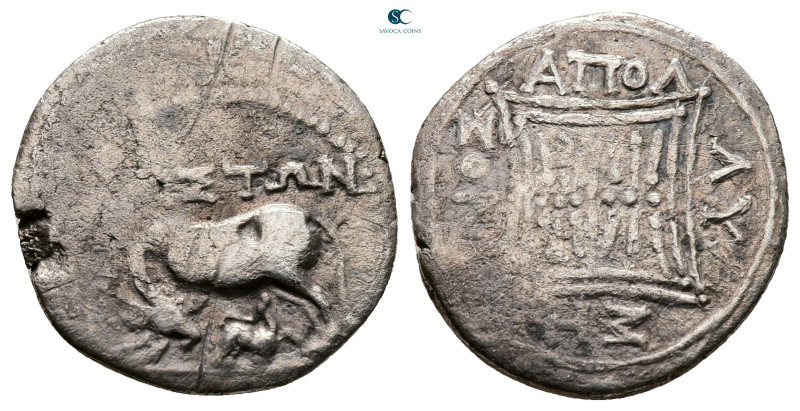 Illyria. Dyrrhachion circa 229-100 BC. 
Drachm AR

19 mm, 2,46 g



Nearl...