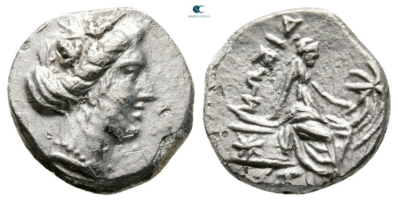 Euboea. Histiaia circa 300-100 BC. 
Tetrobol AR

14 mm, 2,09 g



Very Fi...