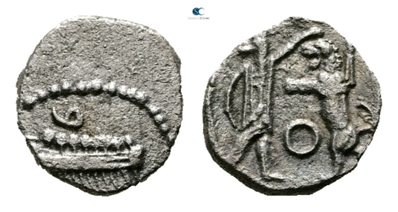 Phoenicia. Sidon. Time of Baalshallim II 401-366 BC. 
1/16 Shekel AR

9 mm, 0...