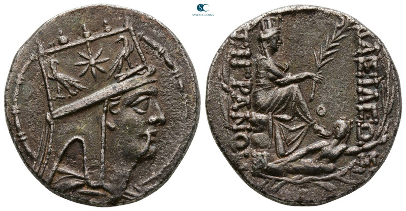 Kings of Armenia. Tigranocerta. Tigranes II "the Great" 95-56 BC. 
Tetradrachm ...