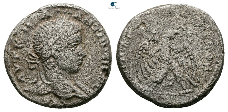 Seleucis and Pieria. Antioch. Elagabal AD 218-222. 
Billon-Tetradrachm

25 mm...