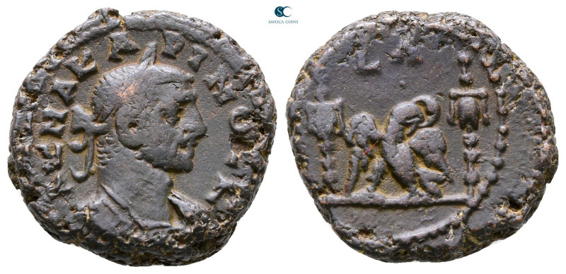 Egypt. Alexandria. Carinus AD 283-285. 
Potin Tetradrachm

19 mm, 7,39 g

...