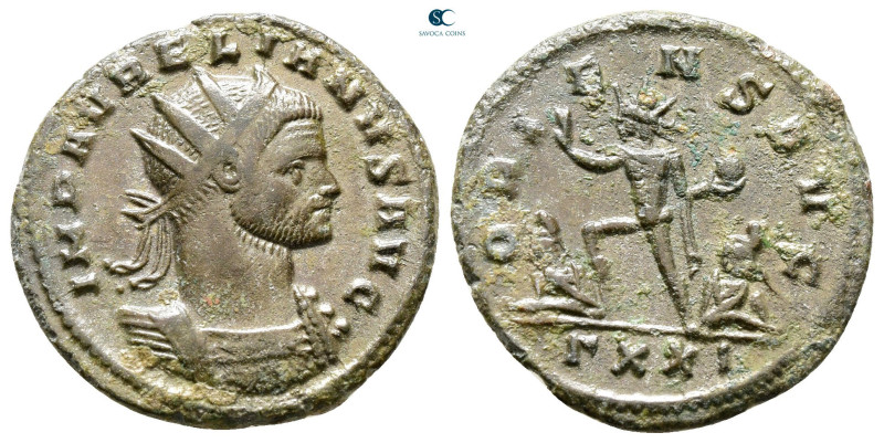 Aurelian AD 270-275. Ticinum
Antoninianus Æ

22 mm, 3,67 g



Very Fine