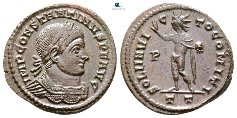 Constantine I the Great AD 306-337. Ticinum
Follis Æ

20 mm, 3,32 g



Go...