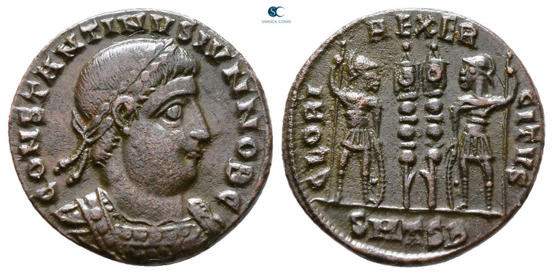 Constantine II, as Caesar AD 317-337. Thessaloniki
Follis Æ

18 mm, 2,40 g
...